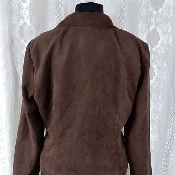 STUDIO I WOMEN'S JACKET BLAZER BROWN SIZE 14 - Picture 12 of 12